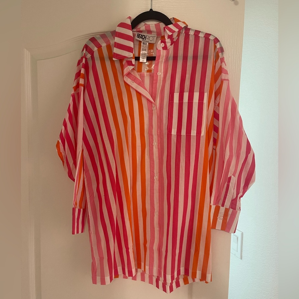 Beach cover up shirt